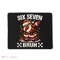 67 Six Seven Bruh Funny Christmas 6-7 Meme Mousepad thumb 0