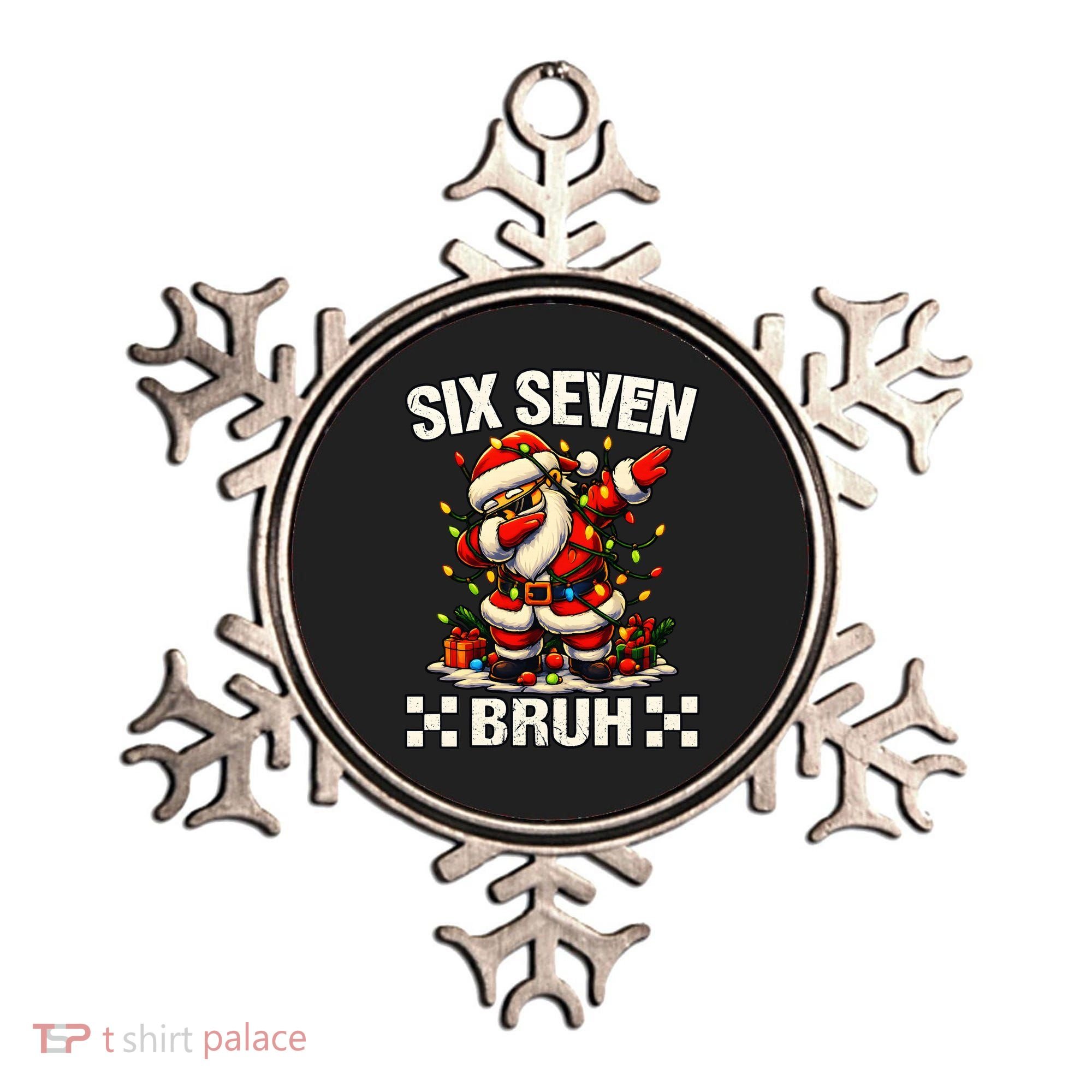 67 Six Seven Bruh Funny Christmas 6-7 Meme Ornament