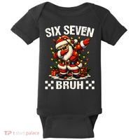 67 Six Seven Bruh Funny Christmas 6-7 Meme Baby Bodysuit thumb 0