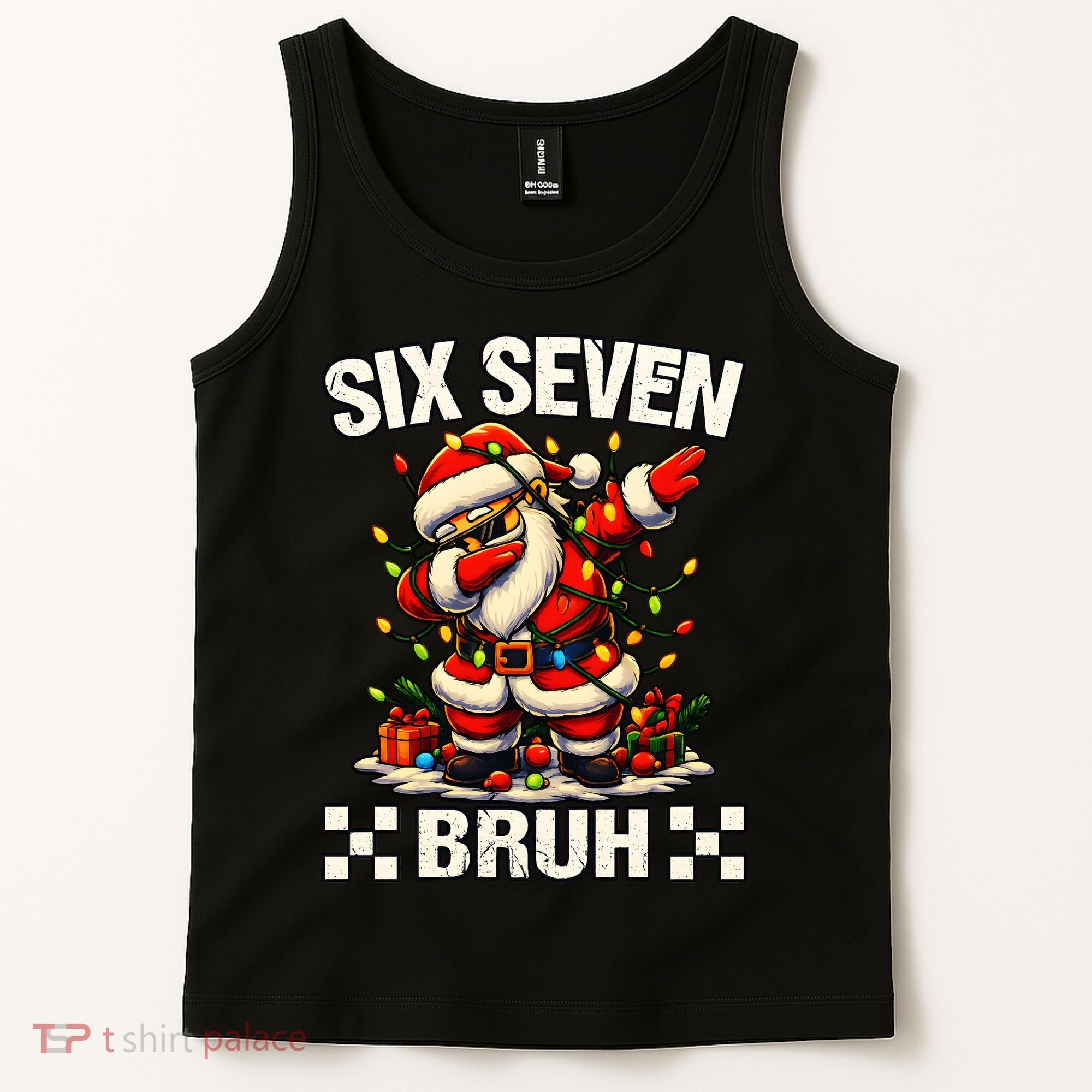 67 Six Seven Bruh Funny Christmas 6-7 Meme Tank Top