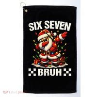 67 Six Seven Bruh Funny Christmas 6-7 Meme Golf Towel thumb 0