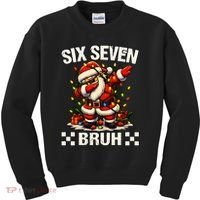 67 Six Seven Bruh Funny Christmas 6-7 Meme Kids Sweatshirt thumb 0