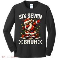 67 Six Seven Bruh Funny Christmas 6-7 Meme Kids Long Sleeve Shirt thumb 0