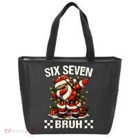 67 Six Seven Bruh Funny Christmas 6-7 Meme Tote Bag thumb 0