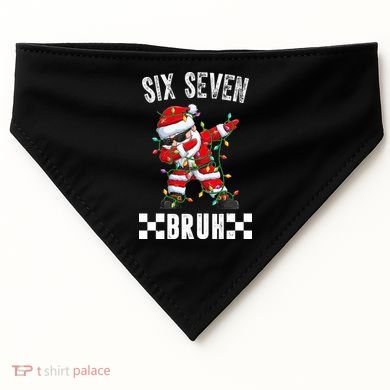 67 Six Seven Burh Funny Christmas 6-7 Meme USA-Made Doggie Bandana