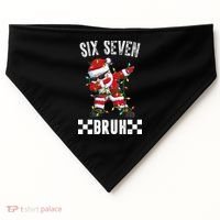 67 Six Seven Burh Funny Christmas 6-7 Meme USA-Made Doggie Bandana thumb 0