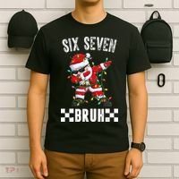 67 Six Seven Burh Funny Christmas 6-7 Meme T-Shirt thumb 6