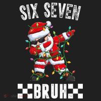 67 Six Seven Burh Funny Christmas 6-7 Meme Beanie thumb 2