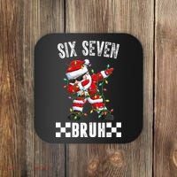 67 Six Seven Burh Funny Christmas 6-7 Meme Coaster thumb 0
