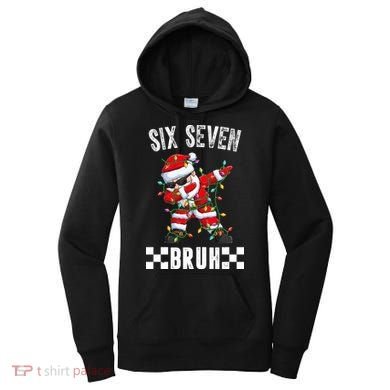 67 Six Seven Burh Funny Christmas 6-7 Meme Women's Hoodie