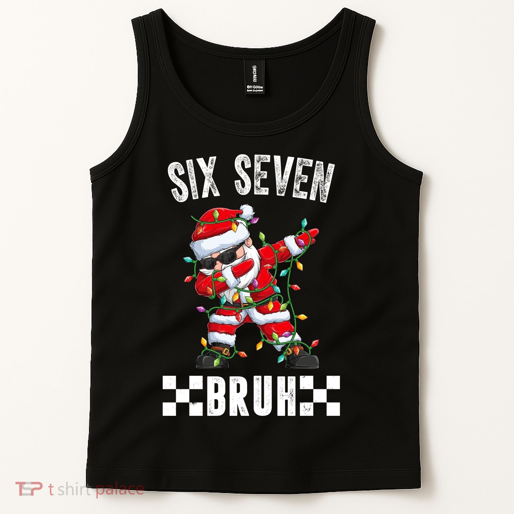 67 Six Seven Burh Funny Christmas 6-7 Meme Tank Top