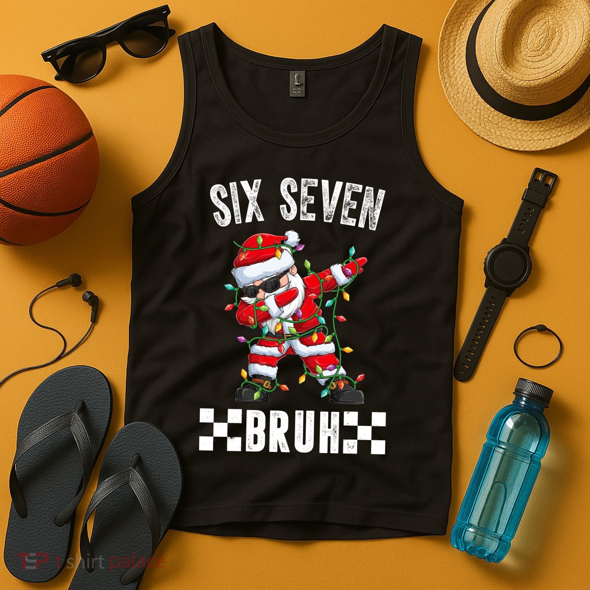 67 Six Seven Burh Funny Christmas 6-7 Meme Tank Top