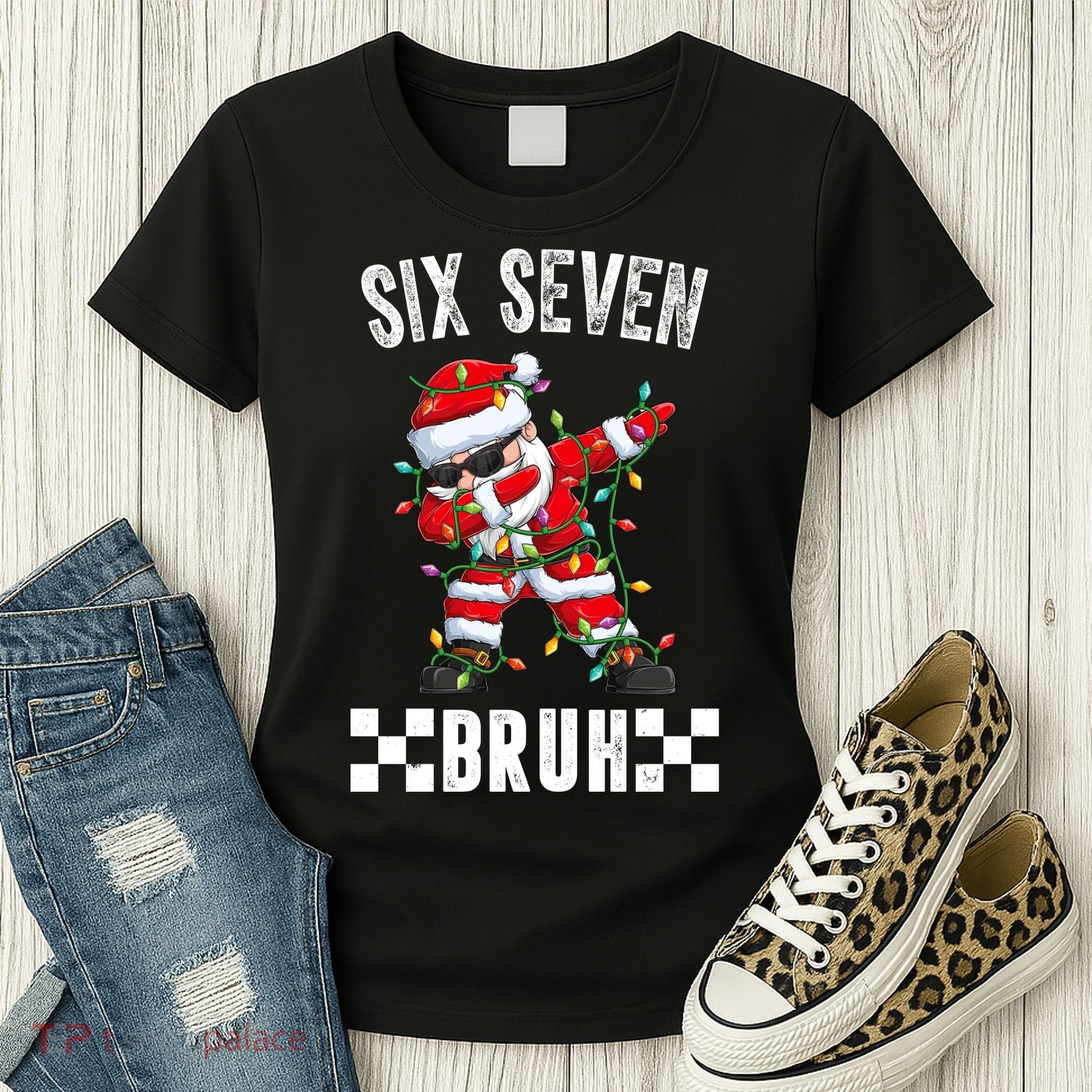 67 Six Seven Burh Funny Christmas 6-7 Meme Women's T-Shirt