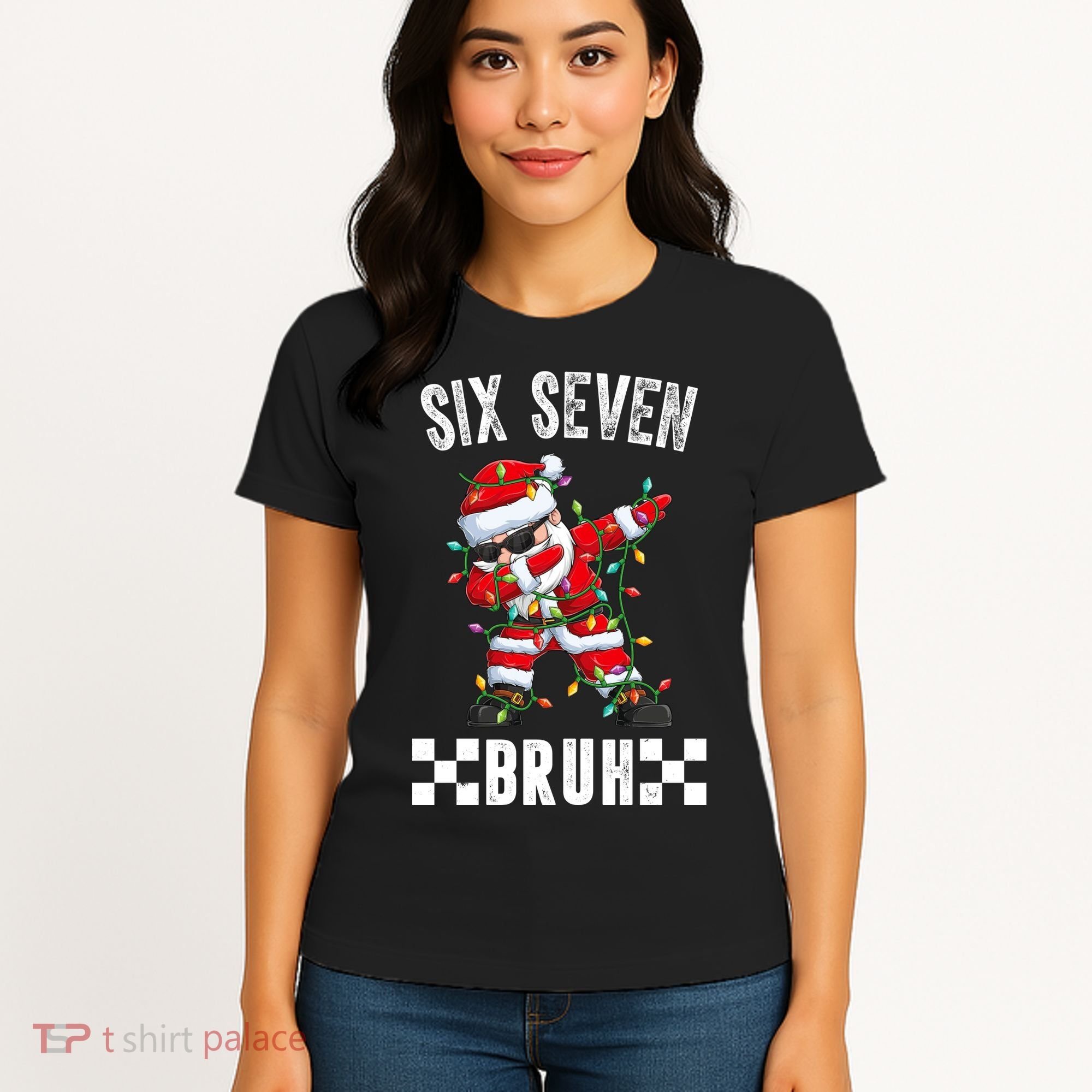 67 Six Seven Burh Funny Christmas 6-7 Meme Women's T-Shirt