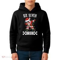 67 Six Seven Burh Funny Christmas 6-7 Meme Kids Hoodie thumb 4