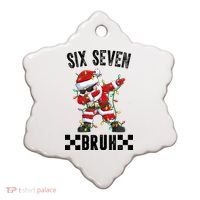 67 Six Seven Burh Funny Christmas 6-7 Meme Ceramic Ornament thumb 0