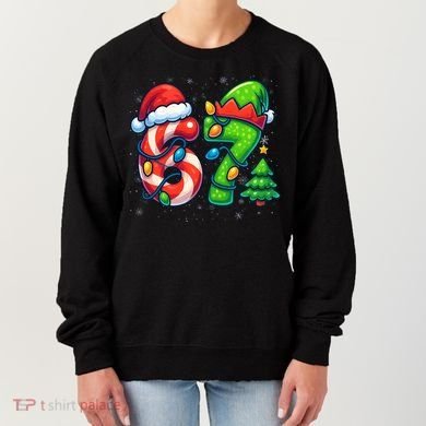 67 Six Seven 6-7 Meme Christmas Funny Women's Sweatshirt