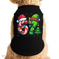 67 Six Seven 6-7 Meme Christmas Funny Doggie Tank thumb 0