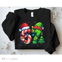 67 Six Seven 6-7 Meme Christmas Funny Sweatshirt thumb 2