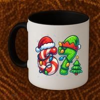 67 Six Seven 6-7 Meme Christmas Funny Coffee Mug thumb 2