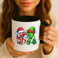 67 Six Seven 6-7 Meme Christmas Funny Coffee Mug thumb 3