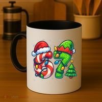 67 Six Seven 6-7 Meme Christmas Funny Coffee Mug thumb 4