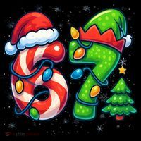 67 Six Seven 6-7 Meme Christmas Funny Coffee Mug thumb 5