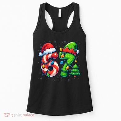 67 Six Seven 6-7 Meme Christmas Funny Women's Tank Top