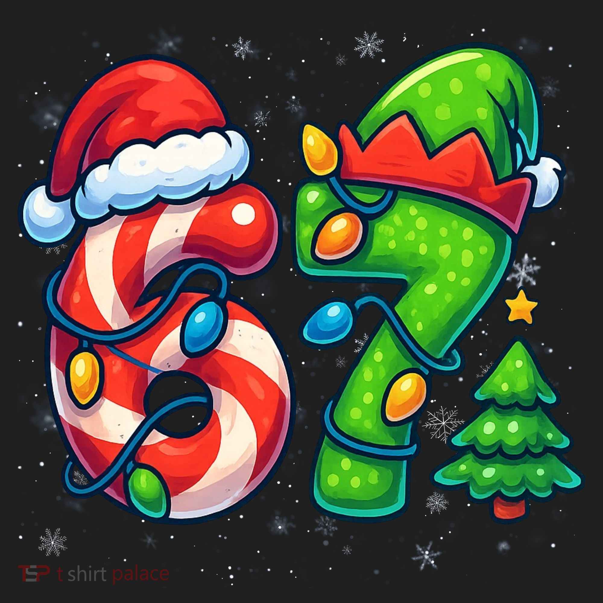 67 Six Seven 6-7 Meme Christmas Funny Hat