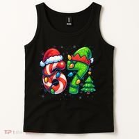 67 Six Seven 6-7 Meme Christmas Funny Tank Top thumb 2