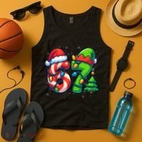 67 Six Seven 6-7 Meme Christmas Funny Tank Top thumb 4