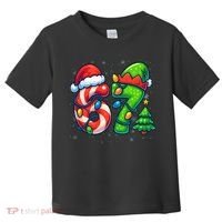 67 Six Seven 6-7 Meme Christmas Funny Toddler T-Shirt thumb 0