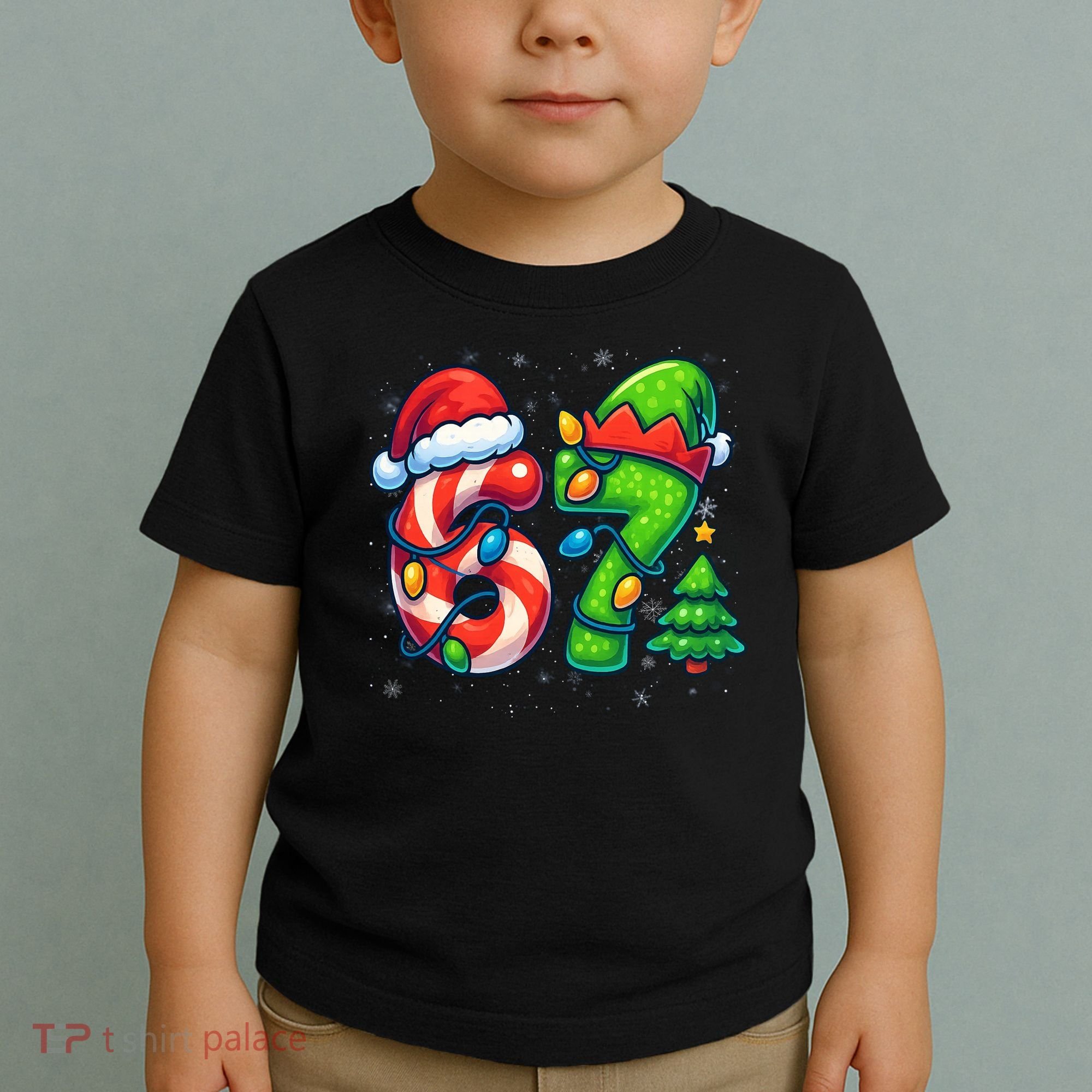 67 Six Seven 6-7 Meme Christmas Funny Toddler T-Shirt