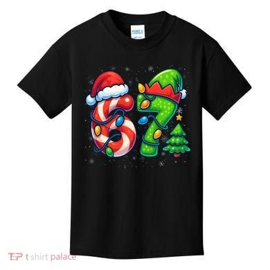 67 Six Seven 6-7 Meme Christmas Funny Kids T-Shirt