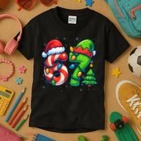 67 Six Seven 6-7 Meme Christmas Funny Kids T-Shirt thumb 3