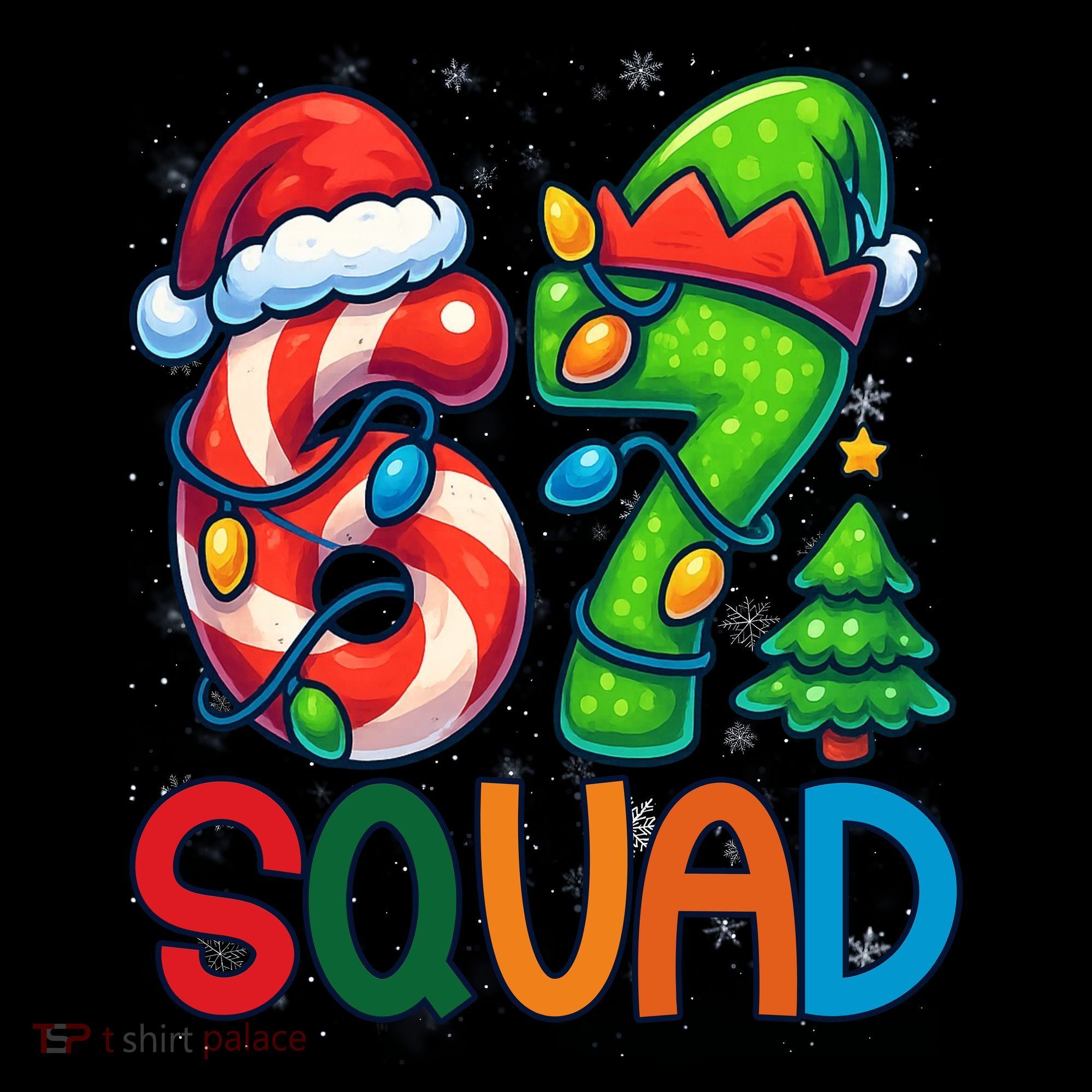67 Six Seven 6-7 Squad Meme Christmas Funny Long Sleeve Shirt