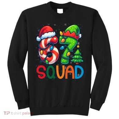 67 Six Seven 6-7 Squad Meme Christmas Funny Sweatshirt