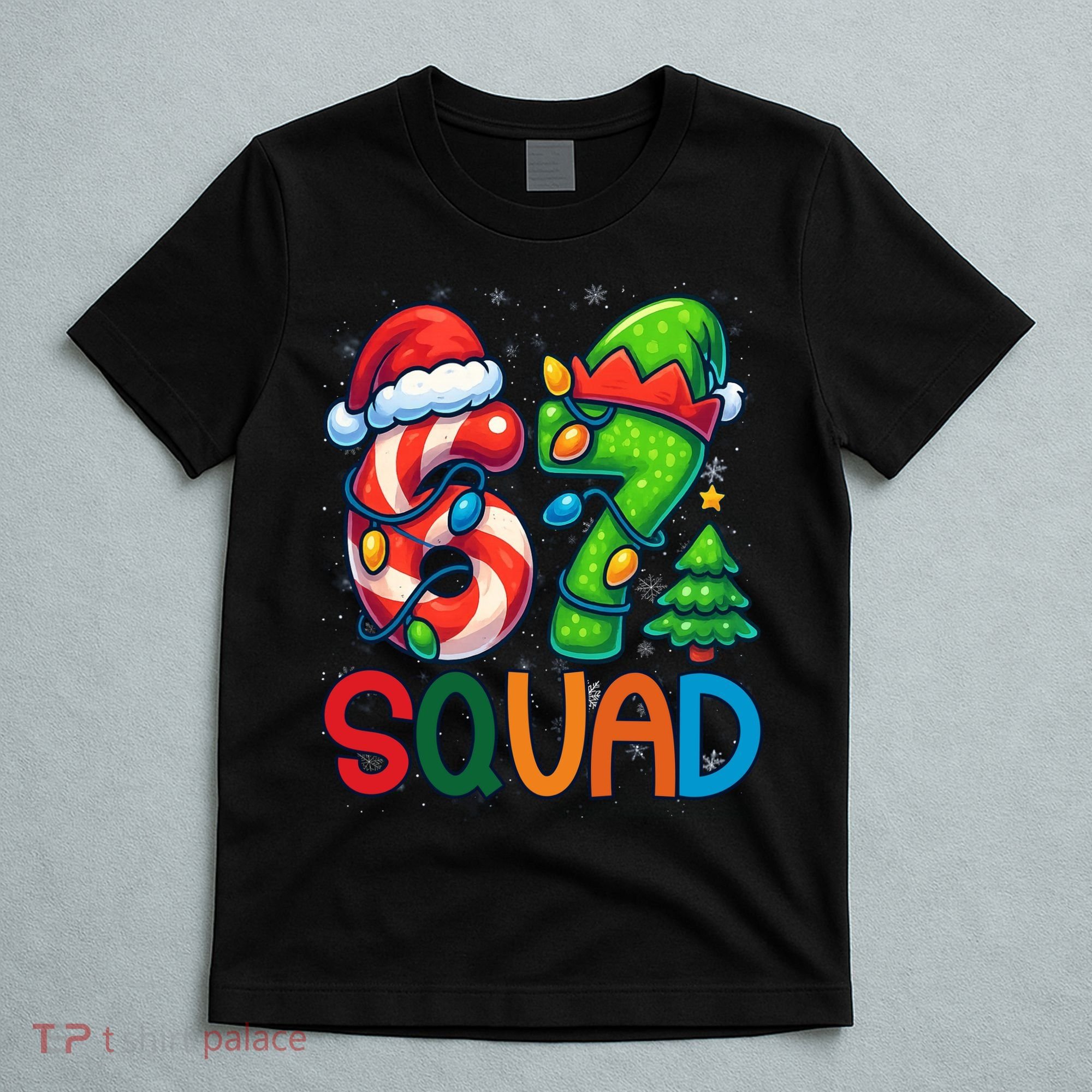 67 Six Seven 6-7 Squad Meme Christmas Funny T-Shirt