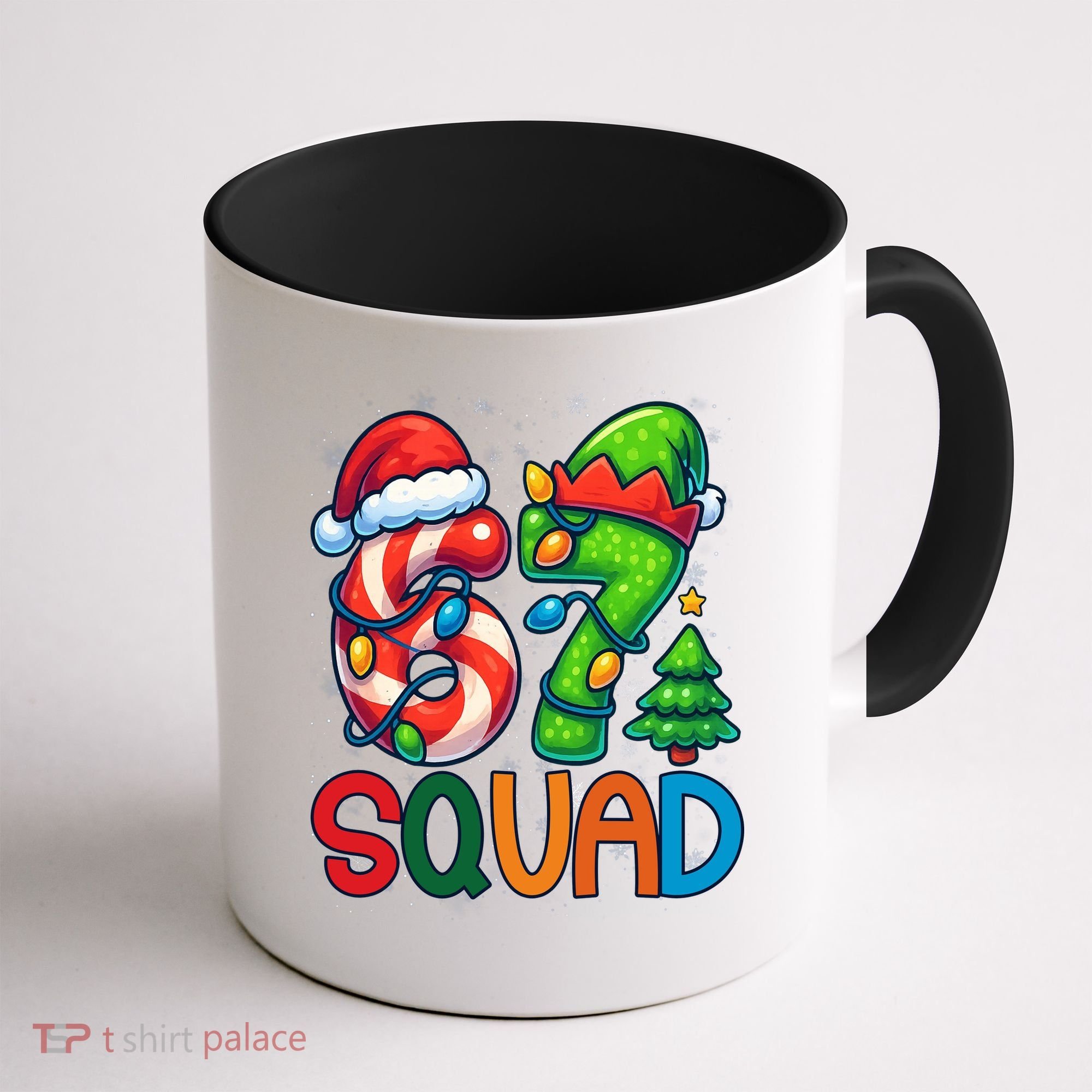 67 Six Seven 6-7 Squad Meme Christmas Funny Coffee Mug