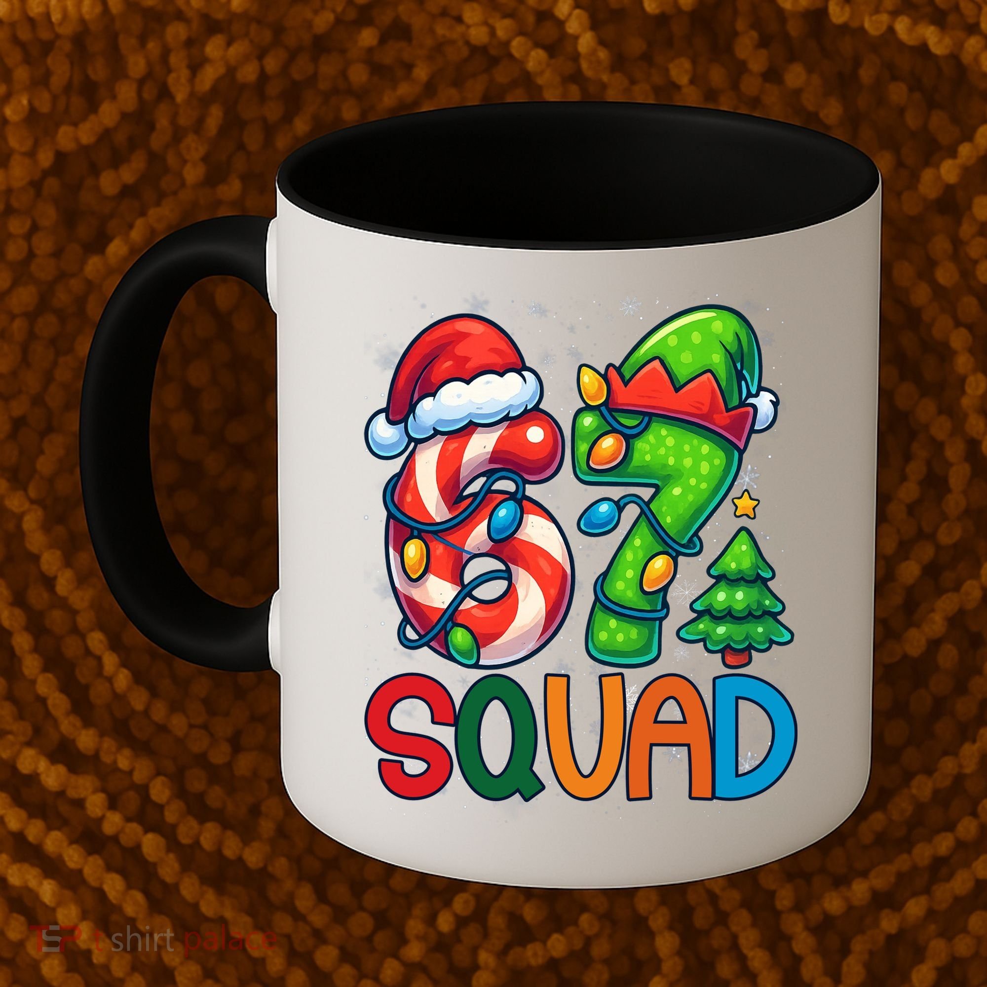 67 Six Seven 6-7 Squad Meme Christmas Funny Coffee Mug