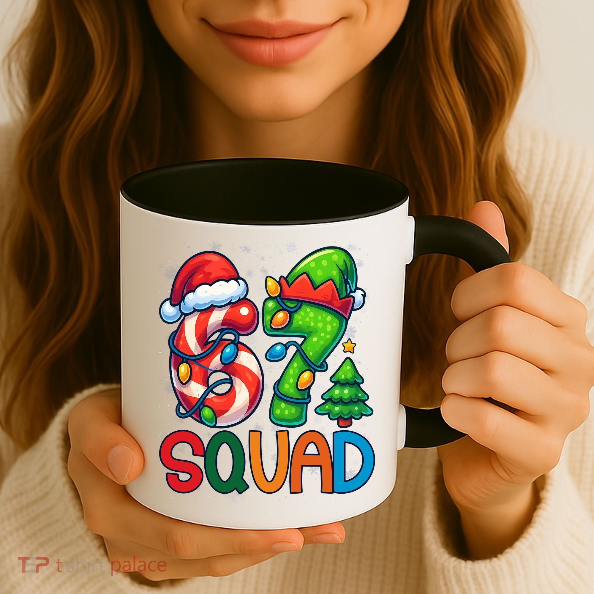 67 Six Seven 6-7 Squad Meme Christmas Funny Coffee Mug