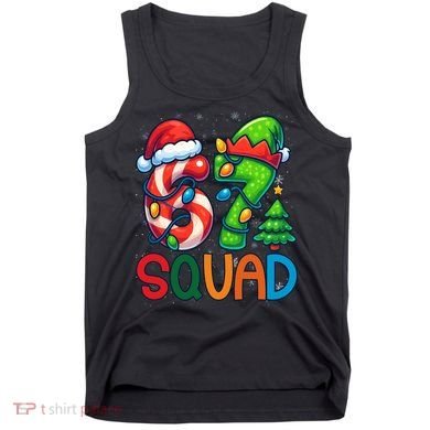 67 Six Seven 6-7 Squad Meme Christmas Funny Tank Top