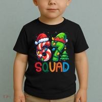 67 Six Seven 6-7 Squad Meme Christmas Funny Toddler T-Shirt thumb 2
