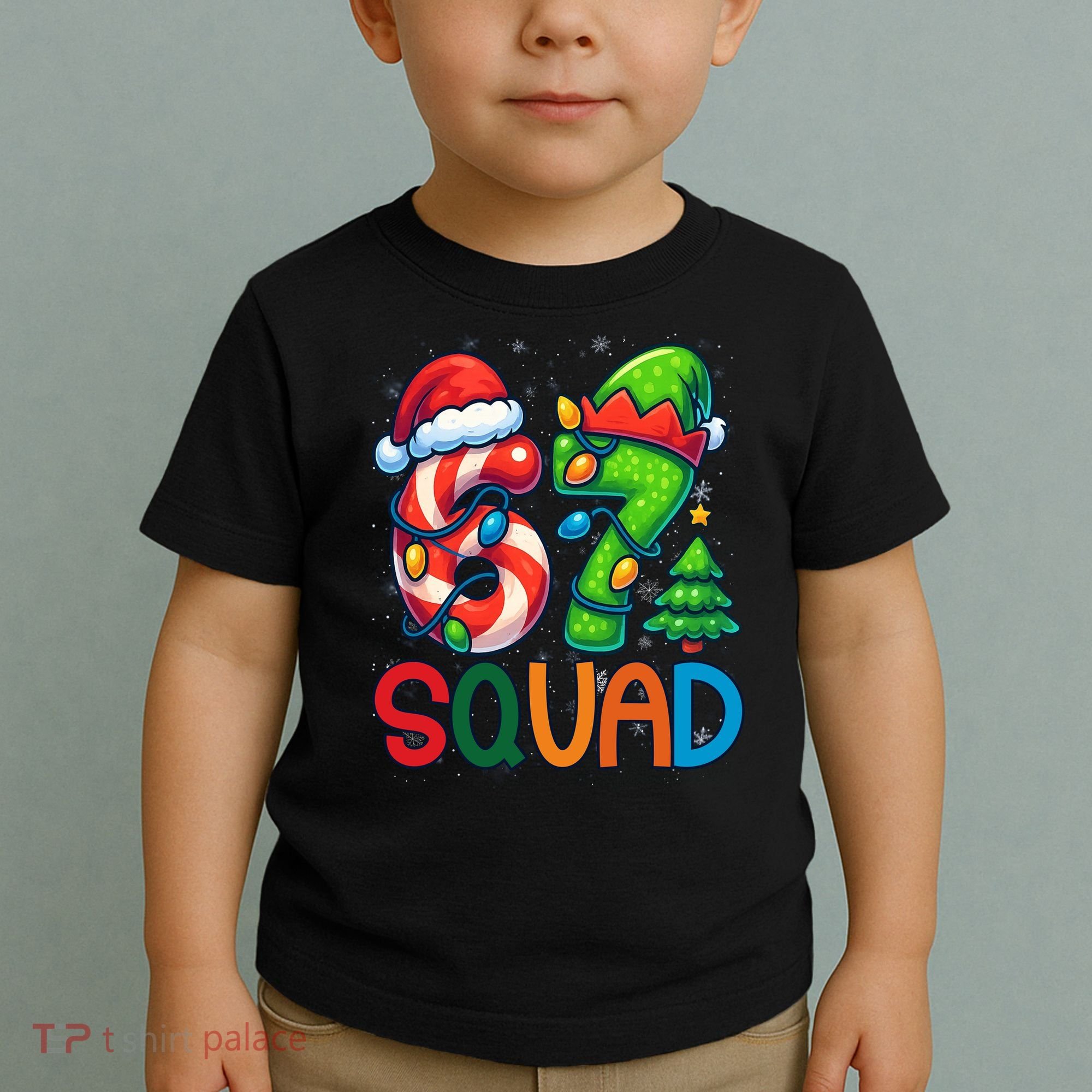 67 Six Seven 6-7 Squad Meme Christmas Funny Toddler T-Shirt