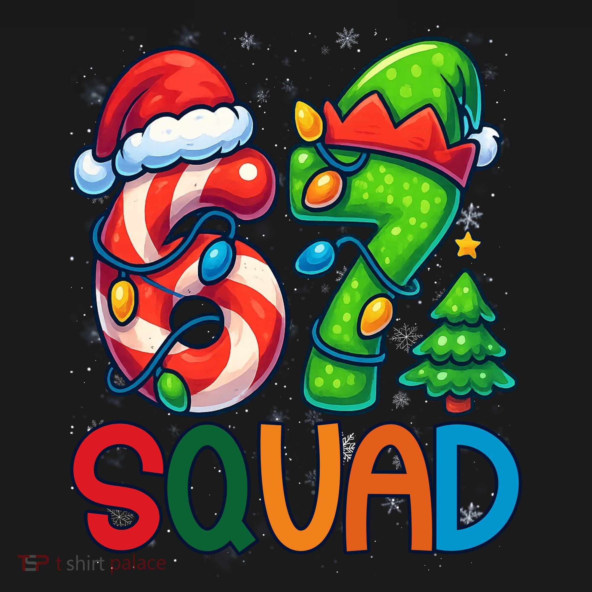 67 Six Seven 6-7 Squad Meme Christmas Funny Women's Long Sleeve Shirt