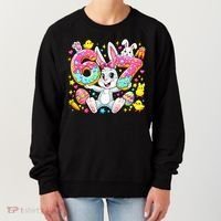 67 Six Seven Meme 6-7 Cute Rabbit Bunny Easter Women's Sweatshirt thumb 0