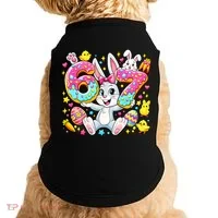 67 Six Seven Meme 6-7 Cute Rabbit Bunny Easter Doggie Tank thumb 0