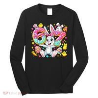 67 Six Seven Meme 6-7 Cute Rabbit Bunny Easter Long Sleeve Shirt thumb 0