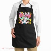 67 Six Seven Meme 6-7 Cute Rabbit Bunny Easter Apron thumb 2