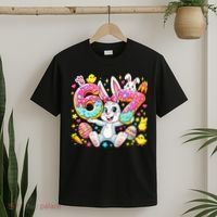 67 Six Seven Meme 6-7 Cute Rabbit Bunny Easter T-Shirt thumb 2